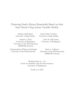 Clustering South African Households Based on their Asset Status