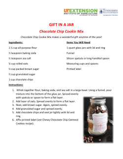GIFT IN A JAR - University of Tennessee Extension