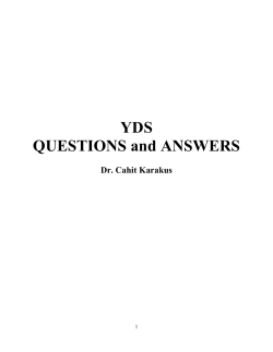 YDS QUESTIONS and ANSWERS - Dr. Cahit Karakuş WEB PAGE