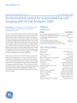 Environmental control for automated live