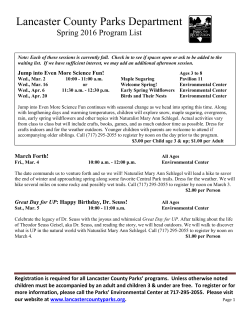 Lancaster County Parks Department