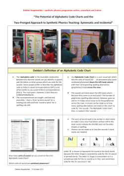 The Potential of Alphabetic Code Charts and the Two