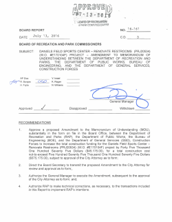 Vci."ARO&middot; OP:&middot;REOR - City of Los Angeles Department of