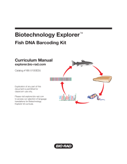 Fish DNA Barcoding Kit - Bio-Rad
