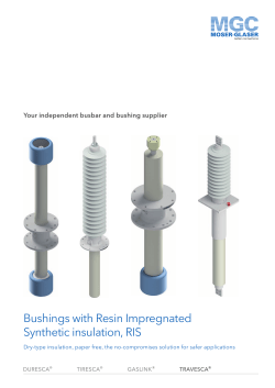 Bushings with Resin Impregnated Synthetic insulation, RIS