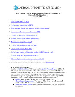 QPP - American Optometric Association