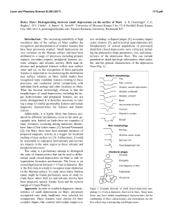 Holey Mars: Distinguishing between small depressions on the