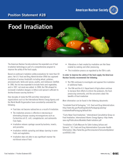Food Irradiation - American Nuclear Society
