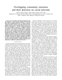 Overlapping community structures and their detection on
