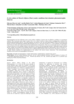 In vitro culture of Mouriri elliptica (Mart.) under conditions that