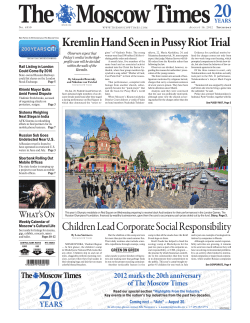 Kremlin Hand Seen in Pussy Riot Trial