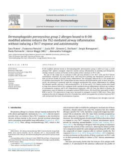 Dermatophagoides pteronyssinus group 2 allergen bound to 8