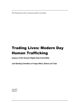 Trading Lives: Modern Day Human Trafficking