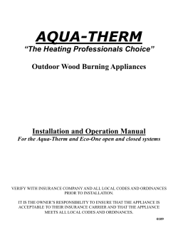 AQUA-THERM MANUAL (0109)
