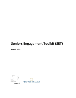 Seniors Engagement Toolkit (SET)