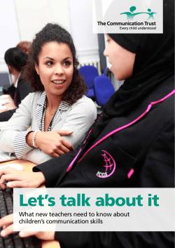 Let`s talk about it - The Communication Trust