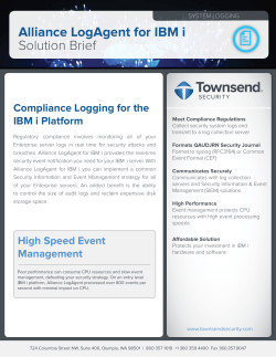 Alliance LogAgent - Townsend Security