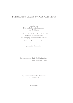Intersection Graphs of Pseudosegments - diss.fu