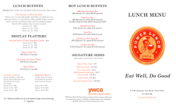 lunch - Center for Transforming Lives