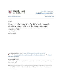 Anti-Catholicism and American Print Culture in the Progressive Era