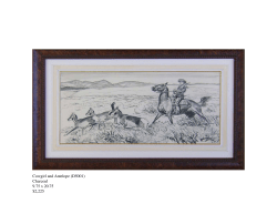 Cowgirl and Antelope (D5001) Charcoal 9.75 x 20.75 $2,225