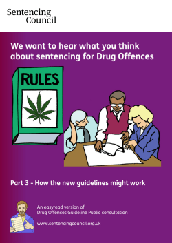 Drug offences: Public consultation (easy read version part 3)