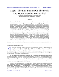 Sight: The Last Bastion Of The Brick And Morter