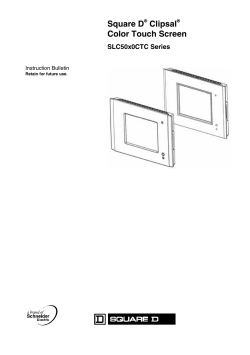 Square D&Acirc;&reg; Clipsal&Acirc;&reg; Color Touch Screen