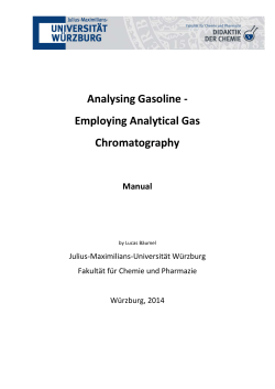 Analysing Gasoline - Employing Analytical Gas Chromatography