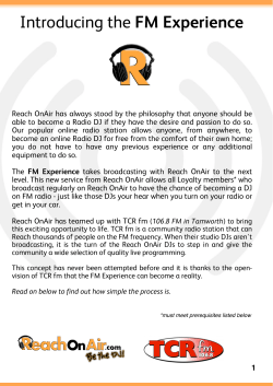 Introducing the FM Experience