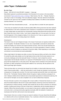 John Tayer: Collaborate! - Boulder Chamber of Commerce