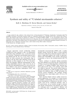 Synthesis and utility of 14C-labeled nicotinamide cofactors q