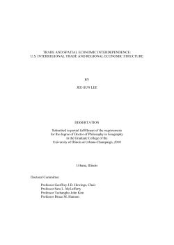 trade and spatial economic interdependence: us