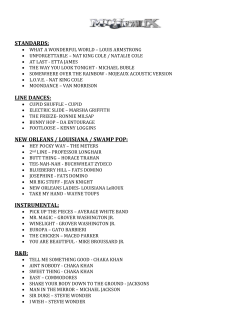 line dances: new orleans / louisiana / swamp pop