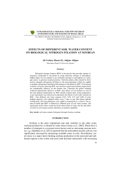 effects of different soil water content on biological nitrogen fixation at