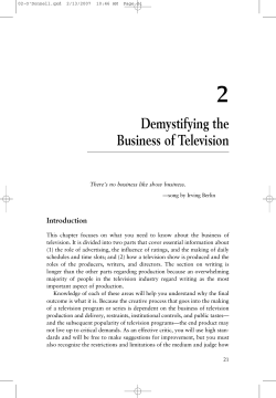 2 Demystifying the Business of Television