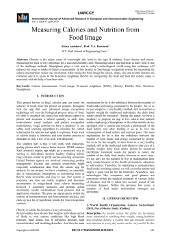Measuring Calories and Nutrition from Food Image