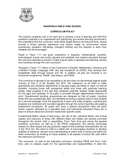 Curriculum Policy