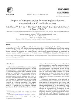Impact of nitrogen and/or fluorine implantation on deep