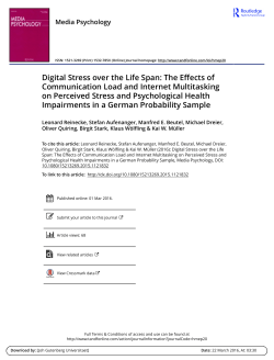 Digital Stress over the Life Span
