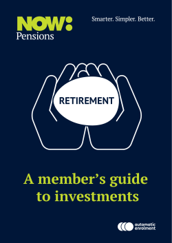 A member`s guide to investments