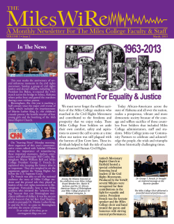 The Miles Wire Volume 1, Issue 2