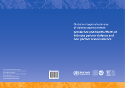Global and regional estimates of violence against women
