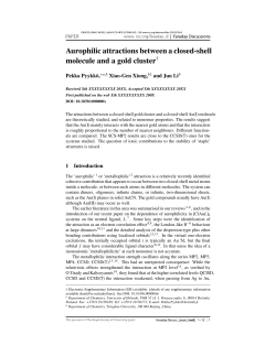 Aurophilic attractions between a closed