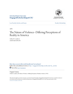 The Nature of Violence - EngagedScholarship@CSU