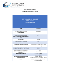 Institutional Profile - City Colleges of Chicago