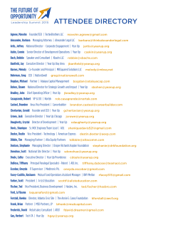attendee directory