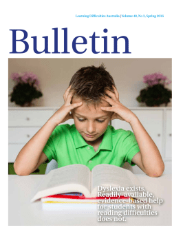 Dyslexia exists. Readily-available, evidence