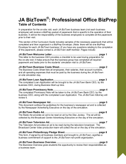 Professional Office- JA BizTown BizPrep 7.2015