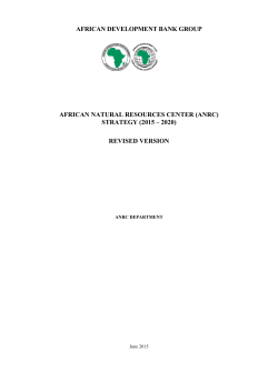 AFRICAN DEVELOPMENT BANK GROUP AFRICAN NATURAL